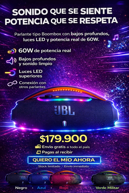 Parlante Boombox 3 🚀🤑